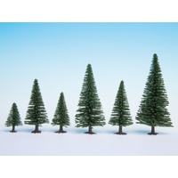 Noch - HO, TT Model Fir Trees 10 Pieces, 5 - 14cm High