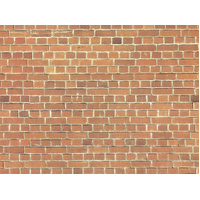 Noch - O, HO, TT Cardboard “Red Brick” 32 x 15cm