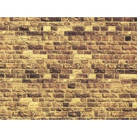 Noch - O, HO, TT Cardboard “Yellow Sandstone” Extra Lang, 64 x 15cm