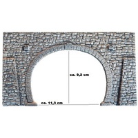 Noch - HO Tunnel Portal Double Track, 23.5 x 13cm