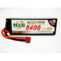 NXE - 7.4v 2S 5400mah 50c Hard Case LiPo w/Deans
