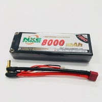 NXE - 7.6v 2SHV 8000mah 100c Hard Case 5mm w/Deans