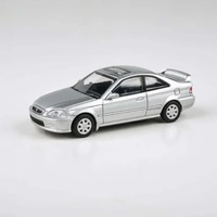 Para64 1/64 1999 Honda Civic EM1 Vogue Silver Metallic w/wing Diecast Model Car