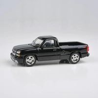 Para64 1/64 2006 Chevrolet Silverado Single Cab Onyx Black Diecast Model Car