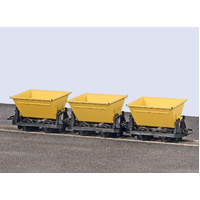 OO-9 Side Tipping Wagons yellow(3)