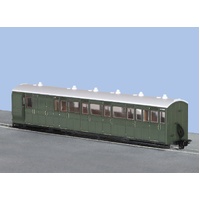 Peco -  OO-9 Brake Composite Coach Green Unlet - GR421U