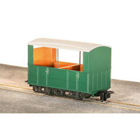 Peco -  OO-9 GVT 4wheel open.side coach Green - GR520UG