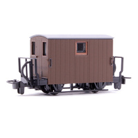 Peco - GLT OO-9 Qu/man Coach 2 Balcony Brwn