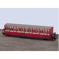 Peco - OO-9 FR Short Bogie Coach-Red/Cr17