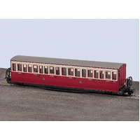Peco - OO-9 FR Short Bogie Coach-Red/Cr18