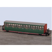 OO-9 FR Short Bogie Coach-Green17