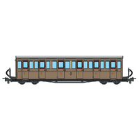 OO-9 FR Short Bogie Coach-Teak 17