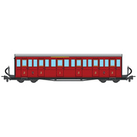 OO-9 FR Short Bogie Coach-Red 18