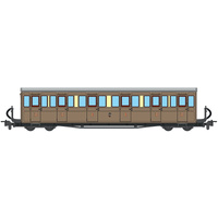 OO-9 FR Long Bogie Coach-Teak #20