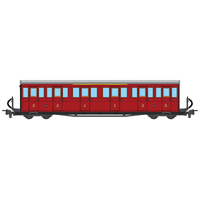 OO-9 FR Long Bogie Coach-Red #19