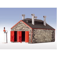 Stone 2-Road Engine Shed L/cut