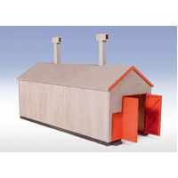 Corrugated Iron Engine Shed L/cut