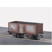 Peco -  N STEEL OPEN WAGON WEATHERED - NR44BW