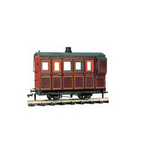Peco -  O-16.5 4-WHEEL COACH MAROON - OR31