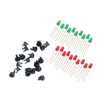 Peco -  3mm 5volt 10 Green, 10 Red LEDs - PL30