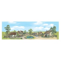 Peco -  Large Village Backscene - SK15