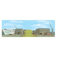 Peco -  Medium Dock Backscene Extension - SK41