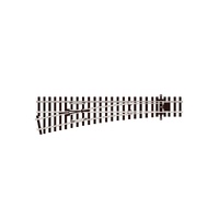 Peco -  HOn3 Code 75 Left Hand Medium Radius Turnout (HOn3 Code 70 UniFrog) - SL1552