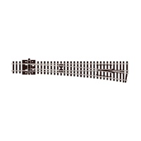 Peco -  Turnout, Large Radius - Right Hand - ElectroFrog (N Code 80) - SLE388