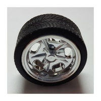 Pegasus 1/24 "Schuey’S" 19" Rims W/Tires Chrome for Scale Models [1279]