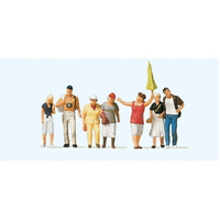 Preiser - Tourist Guide With Tourists - 10455