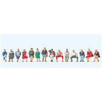Preiser - Seated Travellers (12) - 10524