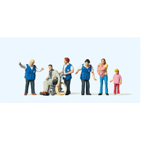 Preiser - Travellers Aid W/Wheelchair - 10534