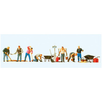 Preiser - Road Workers And Accessories - 10546