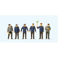 Preiser - 6 Db Railway Personnel Early Epoch Iii - 10584