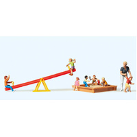 Preiser - Children W/Seesaw & Sandpit - 10587