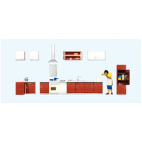 Preiser - Mother Cooking/Kitchen Furniture - 10646