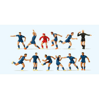 Preiser - Soccer Team Blue Shirt And Shorts - 10759