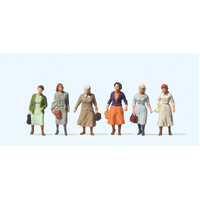 Preiser - Walking Female Workers - 14085