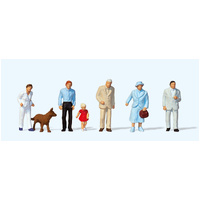 Preiser - Passers-By W/Dog - 14089
