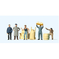 Preiser - Goodshed Workers & Access. - 14147