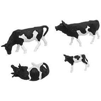 Preiser - Cows,Bulls,Calves Blk/Whte(30 Figs) - 14408