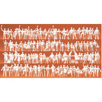 Preiser - Unpainted Psgrs & R/Way Personnel - 16325