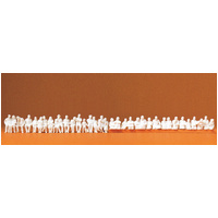 Preiser - Unptd Seated/Wait.Passgrs(36) - 16349