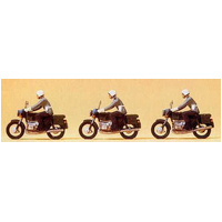Preiser - German Military Police/Motor Bikes - 16833