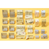 Preiser - Lattice Box Pallets, Crates - 17110