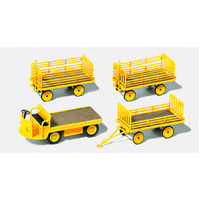 Preiser - Electric Vehicle W/3 Carts - 17121