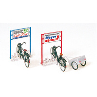 Preiser - Bicycle Stand W/Bicycles In Kit - 17163