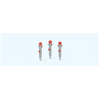 Preiser - Fire Hydrants Silver (3) - 17715