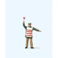 Preiser - Policeman W/Safety Vest - 28012