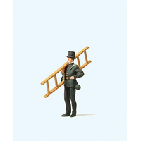 Preiser - Chimney Sweep W/Ladder - 28080
